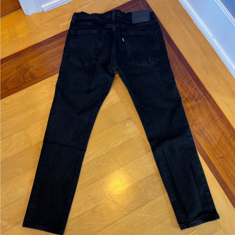 Levi's Mens Made and Crafted 512 Slim Taper Black Selvedge Denim